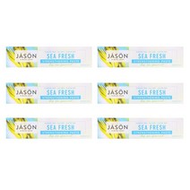 Jason Sea Fresh Strengthening Paste Deep Sea Spearmint 제이슨 딥씨 스피아민트 무불소 치약 170g 6개, 6팩