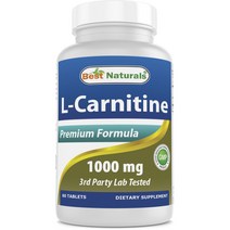 베스트네츄럴스 L-카르니틴 1000mg 타블렛, 60개입, 1개, 60정