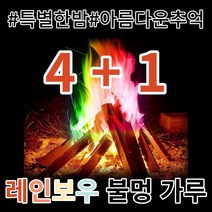 오로라 레인보우 불멍가루 캠핑놀거리 마법 모닥불 캠프파이어, 1+1