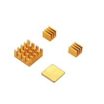 방열판 오렌지 파이 3 4 PSC 용 알루미늄 구리 라디에이터 냉각 패드 메탈 쿨러, [01] Golden