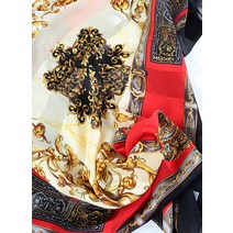 (F)빈티지 실크 스카프 금장 이태리원단 한정판3