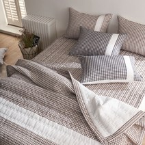 체크무늬 여름 냉감소재 차렵이불 싱글 퀸