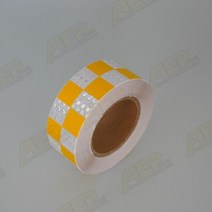 300cm x 5cm 자동차 안전 경고 테이프 반사 스티커 자전거 스쿠터 대한 스트립 DIY 장식 액세서리 도구 호환, white and yellow