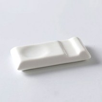 도자기 수저 받침대 3종 한식 숟가락 젓가락 세라믹 수저 받침, 도자기 수저받침(사각 와이드)