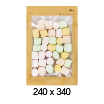 팩플러스 수아봉투(지퍼형) 240x340 100매 / 친환경지퍼백 / 투명창지퍼백 / 전면창지퍼백