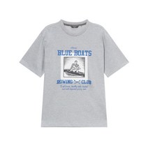 헤지스 그레이 로잉 그래픽 티셔츠 Membership Drive HZTS2B653G2 332903