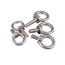 아이볼트 롱 너트 육각 SS304 미터 나사 M3-M24 리프팅 아이 훅 숄더 스크류 링 볼트, [01] 10PCS X M3