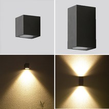 외부센서등 LED 현대 야외 방수 벽 통로램프, 1개, B타입 -  싱글 헤드 형광 6W