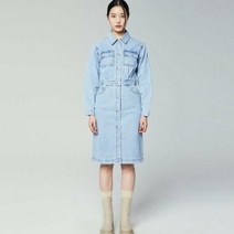 버커루 여성 셔츠 카라 M톤 데님 청 원피스(B225DO995P)