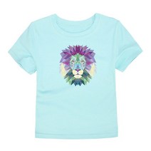 3D 인쇄 폭스 키즈 코 튼 T 셔츠 T-셔츠 여름 Tshirts 숏 만화 어린이 옷 스포츠 Tshirt