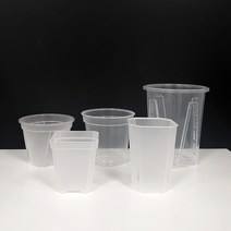 투명 플라스틱 화분 모음 삽목 난분 분갈이 모종 플분 호접란 투명분 슬릿 롱화분 서클링예방, 04.투명원형롱슬릿분12호