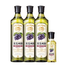 올따옴고급유 해표포도씨유900ml 3입+포도씨유250ml 1입, 올따옴 해표포도씨유900ml 3입+포도씨유250ml 1