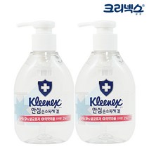 크리넥스 안심 손소독제 겔 250ml, 2개