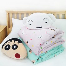 짱구는못말려 알러지케어 짱구 연속패턴 차렵이불 민트