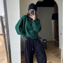 데일리 라운드넥 간절기 긴팔 캐주얼 니트 티셔츠 6컬러