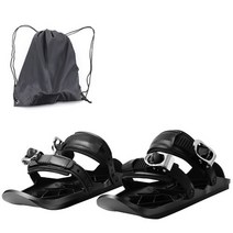 1 쌍을 밝게 미니 스키 스케이트 눈 짧은 스키 보드 야외 짧은 스키 보드 snowblades 조절 바인딩, 01, XL