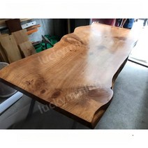 우드슬랩 상판 테이블 원목 월넛 카페 진열 아일랜드 테이블, 가로120x세로60x두께 5cm