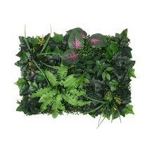 방초매트 인공 잔디 방제 제초 40x60cm 잎 헤지 보드 식물 패널 개인 정보 보호 울타리 화면 벽 매트 녹색 식물 벽 패널 벽 장식, b