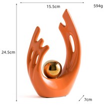 인테리어 오브제 데코 추상 조각 황금 동상 현대 가정 사무실 액세서리 CraftsGift, 11 small T