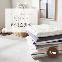 천연라텍스 사무실 차량용 의자 방석 쿠션 5cm