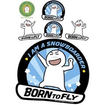 잉어왕 스노우보드 스티커