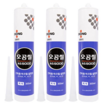 오공 오공씰 건축용 아크릴 실란트 백색 AS5000 300ml, 9개