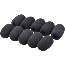 YFFSFDC 2개입핀 마이크 윈드 머프 헤어리 스크린 라펠 잡음 저감 액세서리 블랙 1.5 cm