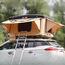 루프탑텐트 스타이캠프 2인용 자동차 캠핑텐트, [대형]블랙쉘+그레이캔버스190130101CM