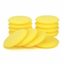 세차타월 MOTZU 30피스 10.2cm(4인치) 자동차 왁스 폴리쉬 어플리케이터/원형 스폰지/차량 왁싱 폼 스폰지, one option, one option