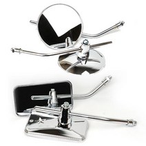 오토바이 튜닝 백미러 모음 크롬 사이드미러, 맥스사각미러(10mm), 8mm(변환어댑터추가)