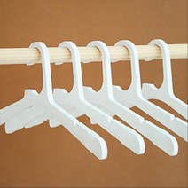 슬리브 홀 어깨뿔 방지 슬립 밴드 화이트 옷걸이 1개 가벼운 옷가게 디피용