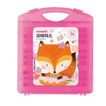 모나미 모니주 크레파스 여, 36색, 9개