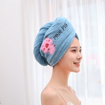 드림 헤어 드라이 타올 1+1 수건 극세사 샤워 페이스 세안 얼굴 수영 머리 빨리말리는법, 공룡, 달