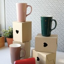 에이바 도자기 롱머그컵 커피잔 빅사이즈 물컵 쥬스컵 머그컵, 핑크