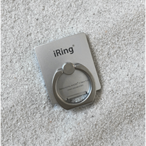 억스 아이링 링크2 탈부착형 무선충전호환 스마트링 핸드폰거치대 휴대폰 고리링 악세사리, 글레이시어 실버