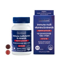 [허벌랜드] 이뮨 멀티비타민미네랄 식물성 구미젤리 60개, 허벌랜드 멀티비타민 구미