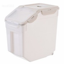 Barnidi 밀폐 방습 20kg 밀가루 쌀보관통 쌀독 곡물 잡곡통 보관함 애견사료통, 그린