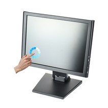HDL-T150L 15인치 터치모니터 / CCFL / RGB+DVI / 압력식터치, 스탠드 장착