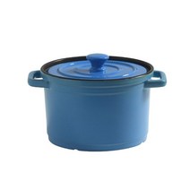 더치오븐 솥 무쇠 무쇠냄비 캠빙오븐 크록팟3L 세라믹 냄비 조리기구 클래식 다채로운 에나멜 캐서롤 네덜, [03] blue 2, [01] 3L for 2-3 people
