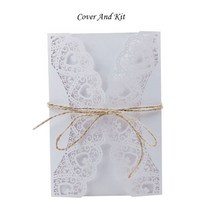 생일축하카드 팝업카드 메세지 세트웨딩 인사말 카드 사용자 정의 로프 레, 01 1장 세트 White Cover