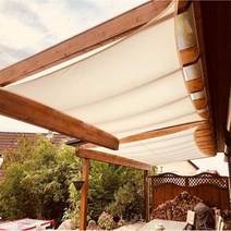 정성몰 썬쉐이드 차양막 차광막 옥상 카페 테라스 방수 햇빛 가리개 그늘막, 사각2x3, 베이지