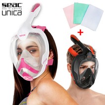 쎄악 유니카 호핑투어 풀페이스 스노클링마스크 UNICA, 성인용:BKCLOR
