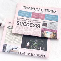 감성적인 인테리어 소품 촬영용 영어 신문, 1.백색