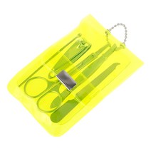 5 팩 스테인레스 스틸 프로페셔널 손톱 및 두꺼운 손톱을위한 발톱 클리퍼, 노란색