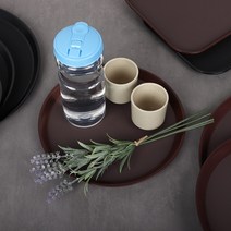 논슬립 쟁반 카페 베이커리 식당 트레이 미끄럼 방지 omg 원형 밤색 소 3000 (주, 01-03) 논슬립 쟁반 원형-밤색 대4000