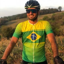 브라질 남성과 여성 자전거 반팔 저지 커플 Mtb 사이클링 의류 Ropa Ciclismo Road Go Pro 야외 팀 탑스
