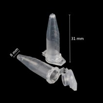 50Pcs 0.5ml 플라스틱 스냅 캡 원심 분리기 튜브 샘플 유리 병 실험실 테스트 학교 교육 장비