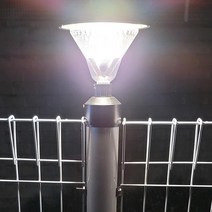AMIDA 휀스용 태양광정원등 철망 울타리 철사 펜스 메쉬휀스 태양열정원등, 자연빛, NO_06 RJ60U(휀스용)