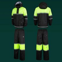 네파 작업우의 워터프루프 반사띠 안전 판초 골프 일회용 남여공용 레인코트 비옷, 단품