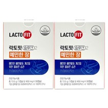 맞춤유산균 락토핏 솔루션2 예민한 장 30캡슐, 2개